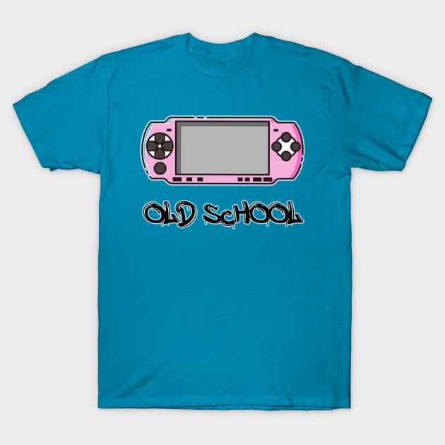 Playstation Portable Old School Design T-Shirt by Jahaziel Sandoval